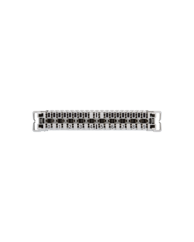 NMC-PL10-CU-10 (10 шт). Плинт неразмыкаемый, (0...9), крепление под кронштейн и круглые направляющие. NIKOMAX в Березниках